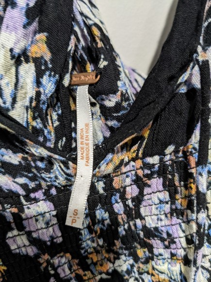 Free People Washed Ashore Floral Mini Dress Size Small - Picture 5 of 8